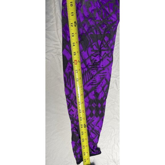 Vintage Illuminite Jacket Women’s Sz Medium Purple Black Zip Up Jacket - Picture 6 of 13